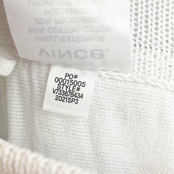 Vince Crochet Coverup Skirt Optic White Size M Repaired NWT - Picture 6 of 12